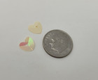 200 Pcs Vtg Loose Raised Heart Sequins 8mm Small Cream Sewing Paper Crafts