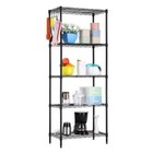 Wire Shelving 5 Tier Storage Rack Shelf Shelves Unit Kitchen Organizer Holders
