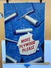 Rare Original British Ww2 Poster -  more Plywood Please 