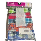 Boys 5 Pack Wonder Nation Woven Boxers Size Medium 8 Plaid