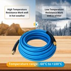 1 4 Inch Air Tool Hoses 50ft All-weather Rubber Air Hose  Lightweight  Kink R   
