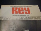 1973  Key Magazine  Tourist Entertainment   Touring Guide  Sf Ca       9356 