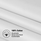 2 Pack 100  Cotton Bib Aprons With 2 Pockets Kitchen Cooking  White