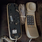 Vintage Bell Western Electric Trimline Phone Push Button Desk Telephone Beige