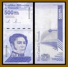 Venezuela 500 Mil Bolivar Soberano X 100 Pcs Bundle  2020 Used Circulated Coa
