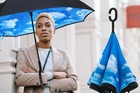 40 49 56 Inch Oversize Windproof Inverted Reverse Upside Down Umbrella  Golf    