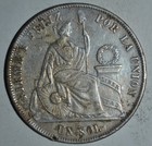 1874 Peru Silver 1 Sol     3627