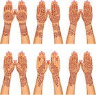 Henna Tattoo Stencil Kit  12 Sheets Temporary Tattoo Templates For Hand large