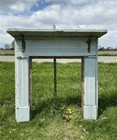 Antique Fireplace Mantel Surround  49x49 5  Architectural Salvage Rustic  A106
