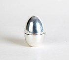 Tiffany   Co  Sterling Silver Egg Trinket Pill Box Vintage Signed