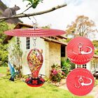 11 2  Metal Bird Feeder Rain Guard Red Dome Cover Umbrella Shade For Hummingbird