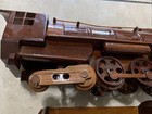 Vintage Mahogany Wood Hudson Steam Locomotive Model Train Display Office Desk