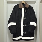Vintage 1980s Survivair Body Guard Firefighter Turnout Coat Black Men   s Xl Usa