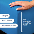 Royal Blue Full Bed Sheets Set - 4   6 Piece Collection By