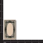 Wood Mounted Rubber Stamp  Fancy Frame  Victorian  Vintage  Media collage  Shape