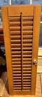  8  Vintage Wood Louvered Plantation Window Shutters With Original Hardware