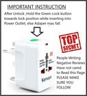 Worldwide Universal Power Adapter  All-in-one International Travel Plug Converte