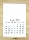 2026 Blank Mini Calendar 3 5  X 5   r Lot Of 5  Decorate  Stamp  Diy  Scrapbook