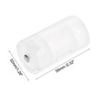 Aa To D Size Battery Adapter  Battery Converter Holder  Metal Contact Clear 4pcs