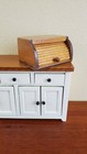 Dollhouse Miniature Bread Box With Opening Door Wood 1 12 Scale