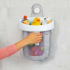 Munchkin Hanging Bath Toy Scoop And Storage With Quick Drying Mesh  Gray  Unisex