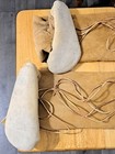 Mountain Man Rendezvous  Womens Native American Buckskin Dress cape moccasins