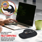- Mouse Pad Black Anti-slip Comfort Ergonomic Mouse Pad Mat With Gel Foam Rest W