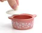 Gooseberry Inspired Mini Ceramic Trinket Box 3 5    Pink Vintage Style