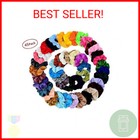 Chloven 45 Pcs Hair Scrunchies Velvet Elastics Hair Bands Scrunchy Hair Ties Rop