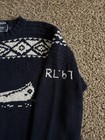 Vintage 1992 Polo Ralph Lauren Sportsman Canoe Man Fishing Country Knit Sweater