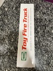Vintage 1989 Hess Toy Fire Truck New  In  Original Box Never Opened 
