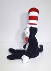 Dr  Seuss Cat In The Hat Plush Stuffed Animal Bean Bag Bow Tie Toy Doll 16  Euc