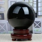 Natural Black Obsidian Sphere Healing Crystal Magic Ball Reiki Stones Feng Shui