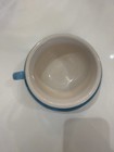 Espresso Parts 8 Oz Latte Cup With Saucer Blue And White Cafe Style
