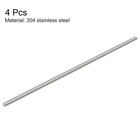 4pcs M5 X 200mm Fully Threaded Rod 304 Stainless Steel Right Hand Threads
