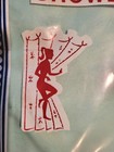 Mid-century Mod Showeray Shower Curtain Sky Blue 6x6 New In Package   Vintage