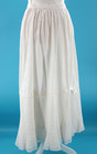 Vtg Women s Antique Edwardian Early 1900s White Cotton Skirt W  Lace Trim Sz S