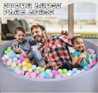 Foam Ball Pit  47 Inch  Gray  no Ball 