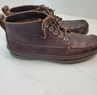 Vintage Ll Bean Chukka Boots Ranger Moc Toe Brown Leather Mens 10