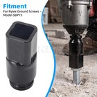 Ground Anchor Driver Adapter Fits Pylex Ground Screws 3 4  Square Drive Sdp75