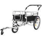 3-in-1 Heavy-duty Bike Cargo Trailer    bike Compatible Steel Frame  110lb Capacit