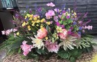 Artificial Handmade Cemetery Flowers Saddle Cemetery Grave Headstone Memorial