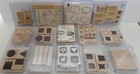 Stampin  Up  Rubber Stamps Huge Lot 37 Wood Mounted Sets Mixed Themes 