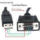 6ft Usb 2 0 A Male To Rs232 Db9 9pin Female Serial Cable Adapter Converter Cord