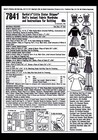 Mccall s 7841 Sewing Pattern Barbie Sister 9  Skipper Doll Fabric   Knit Mattel