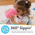Sippy Cups Spill Proof Toddler 3 Pack 10 Oz Leak Resistant Nuby Wonder Sides