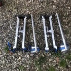 36  - 48  Aluminum Tool Stilt With Knee Pad For Painting Painter Taping Blue