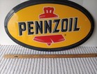 31 x18  Vintage Pennzoil Plastic Embossed Sign Oil Advertisement 