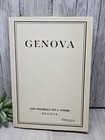 Vtg Genova Italy Fold Out Tourist Map Guide Hotels Restaurants City Street Plan