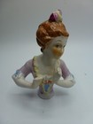 Vintage Half Doll For Pin Cushion Porcelain  Doll Head  Pin Cushion  Very Old